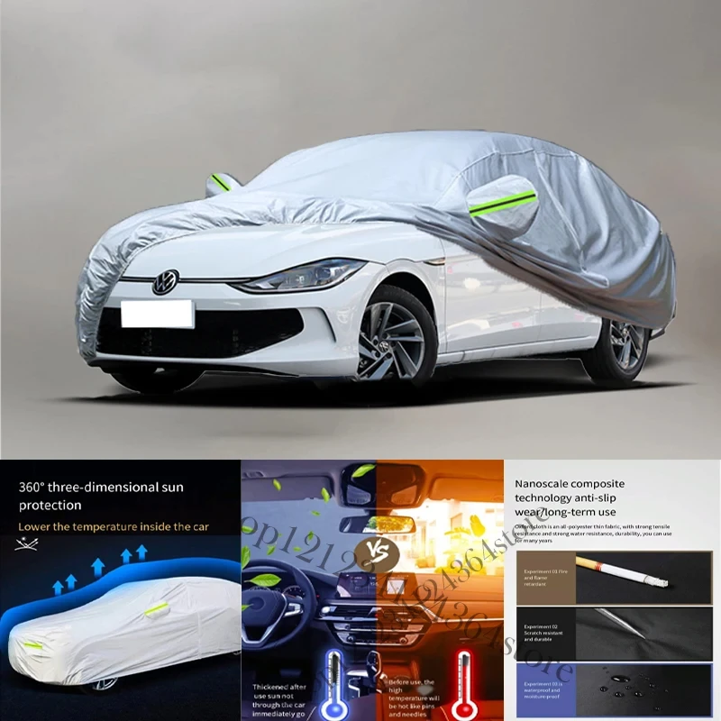 For Volkswagen-Lamando-Auto Anti snow Anti dust Anti-uv Anti peeling paint And Anti Rainwater 210t Car cover protection