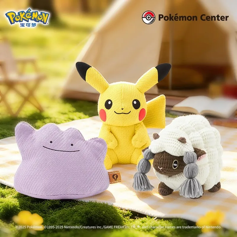 Christmas Send Friends Pokémon Plush Toys Wooloo Pikachu  Ditto Doll Accompanying Doll Children's Birthday Gift