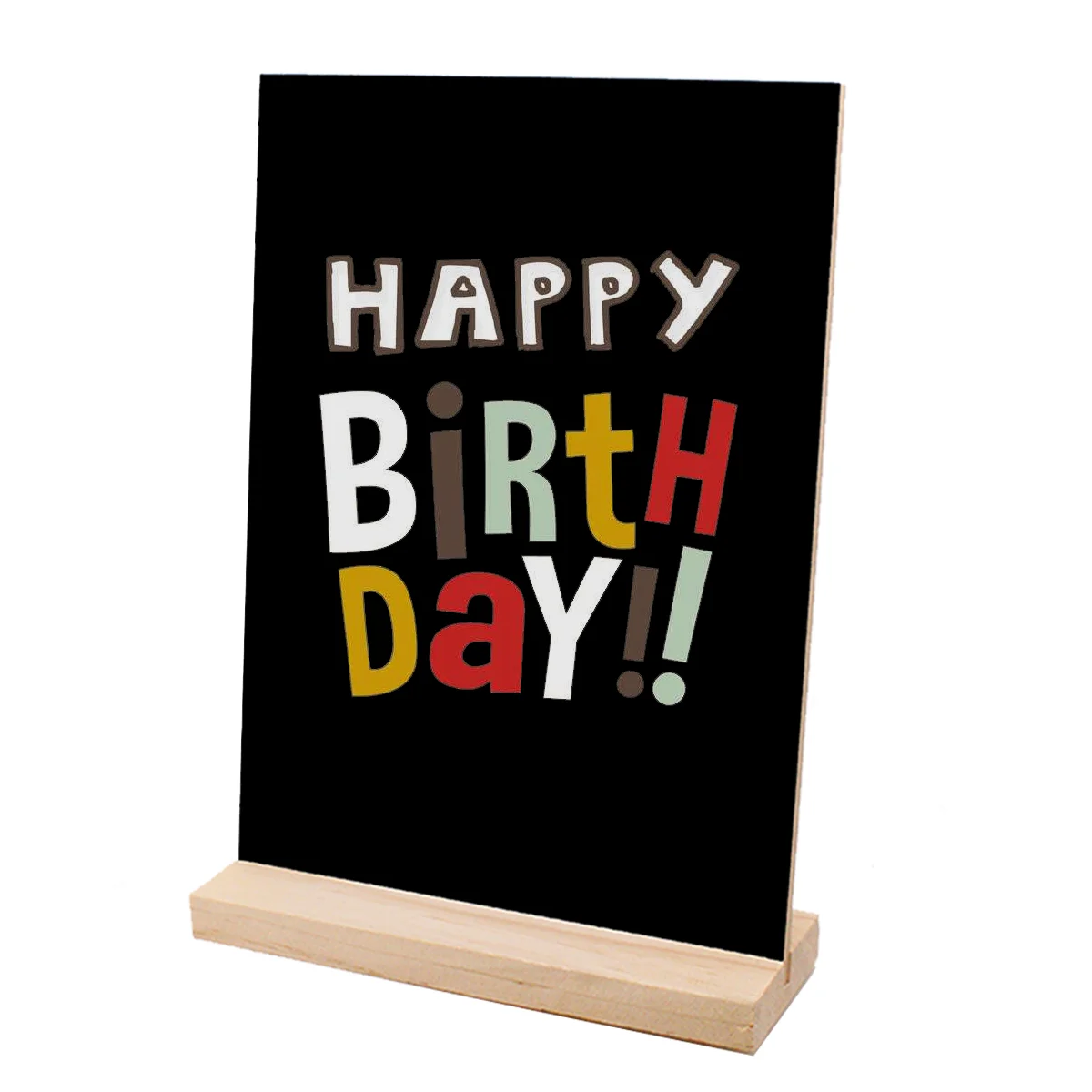 

Blackboard with Base Stands Mini Tabletop Chalkboard Office Decor Message Number Plate