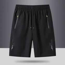 Nuevo para 2024 verano hombres playa secado rápido deportes para correr pantalones cortos negros Casual de gran tamaño 8XL 7XL pantalones Trouers