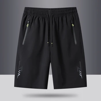 Nouveau pour 2024 été hommes plage séchage rapide course sport conseil noir Shorts décontracté surdimensionné 8XL 7XL pantalon Trouers