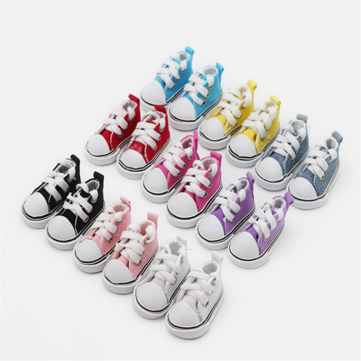 5cm Colorful Sneakers Doll Shoes for 30cm 1/6 BJD Cotton Dolls Clothes Set Accessories Toys for Girl