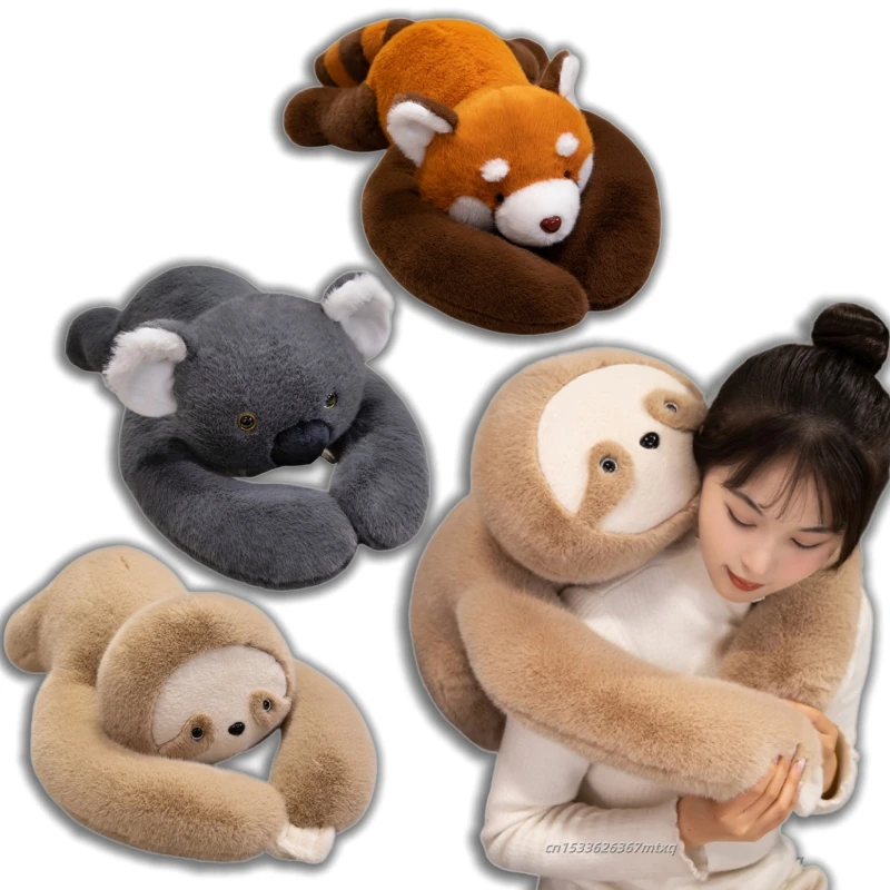 

Big Size Soft Long Arm Sloth Plush Toy Huggable Suffed Animal Fluffy Huggable Stuffed Sloth Red Panda Plushies Throw Pillow Gift
