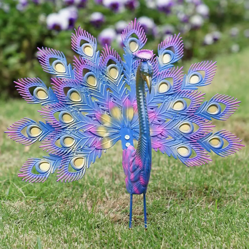 

1Pcs Beautiful Metal Peacock Statue For Outdoor Flower Garden Lawn Decoration Yard Art Sculpture Decorative Ornaments Gifts D2X6