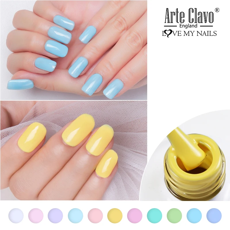 Arte Clavo Gel Polish 15ml Gel Nail Polish All For Manicure Semi Permanent Matt Effect No Wipe Top Coat UV LED Nails Gel Varnish