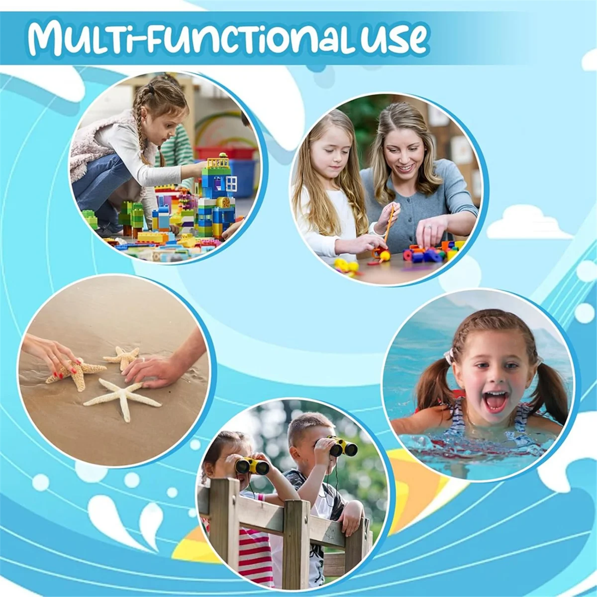AT59 4pcs Sea Shell Bags for Beach Mesh Seashell Holder,Shelling Collecting Tools Travel Sand Toys Storage Bucket