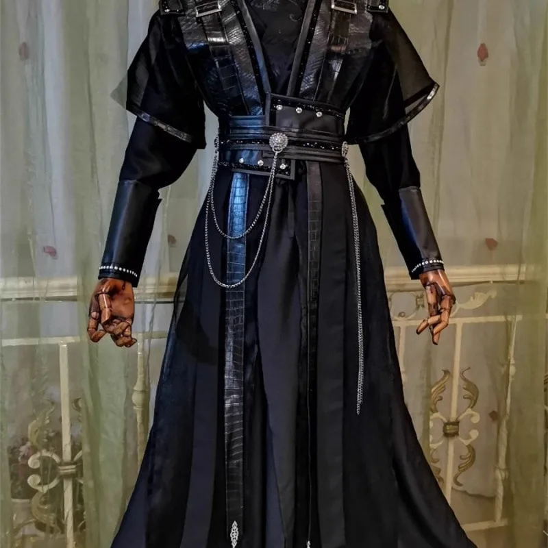 Mo Ran cosplay costume, ancient costume, black suit, Xiao Ce, Chang Geng, Gu Yun, Zhou Hui, Jin suit, Hei Shui, He Xuan cosplay,