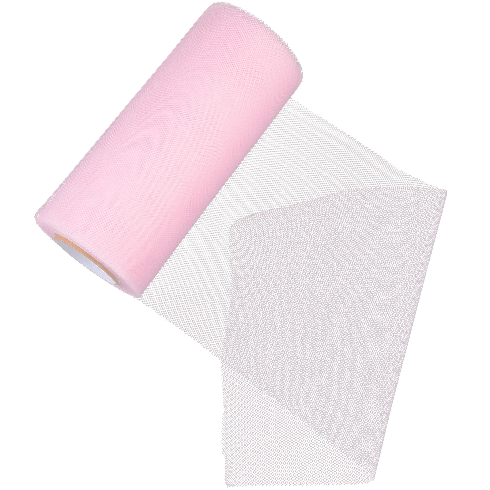 

25 Yards 5.9 Inch Wide Pink Tulle Roll Fabric For Wedding Decor Craft Projects Party Favors Chair Sashes Bouquet Wraps Spool