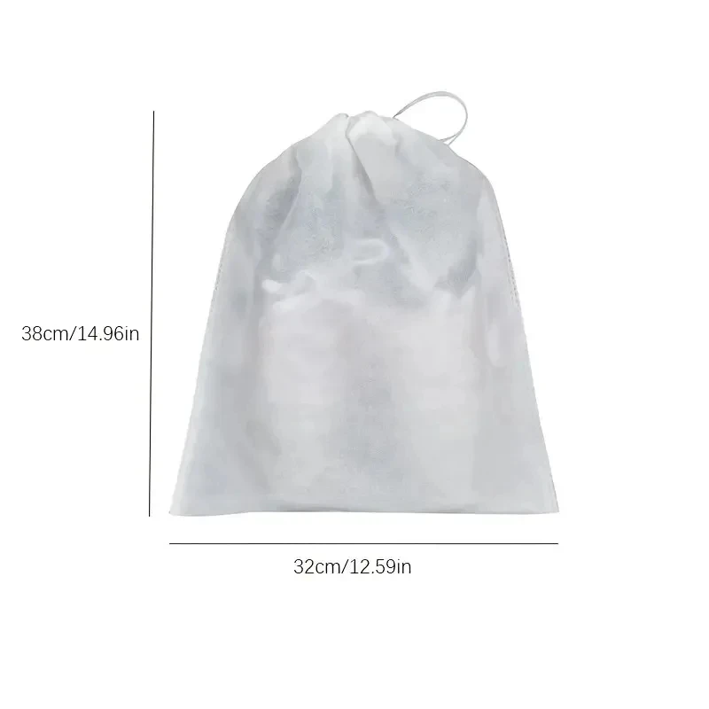 10/20/30 Pcs Non-woven Shoe Covers Drawstring Home Storage Shoe Covers Dust-proof Moisture-proof Protective Bags Reusable