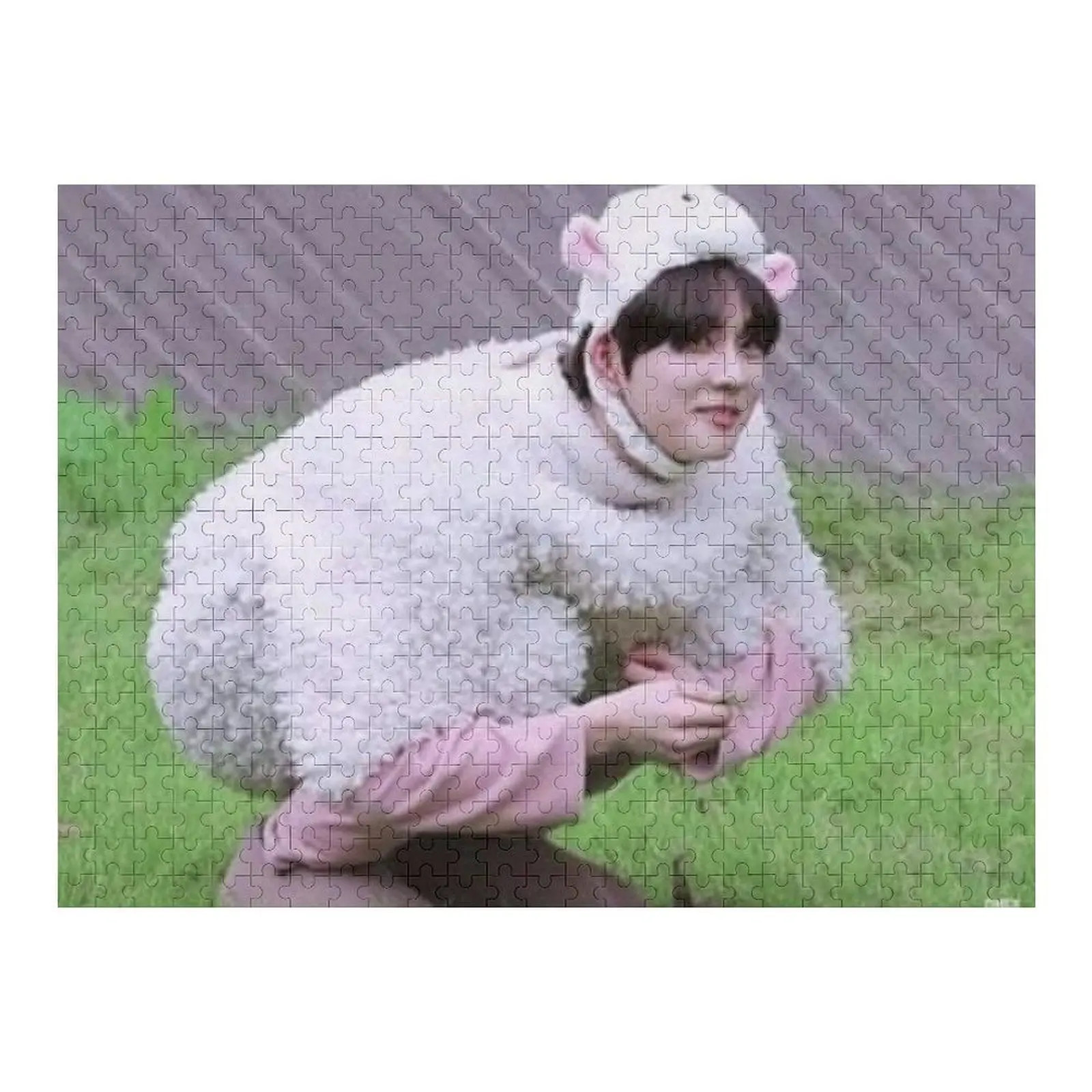 sheep jungwon Jigsaw Puzzle Wooden Name Children Puzzle