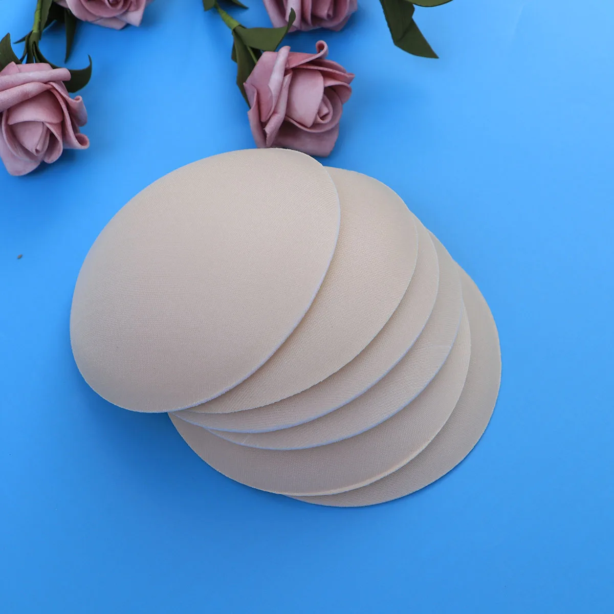 

Sponge Bra Pads Inserts 3 Pairs White Superior Cup Liner Bras Breathable Lightweight Anti Slip Reusable