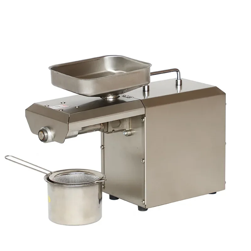 Automatic small peanut oil press stainless steel sesame oil press multi-functional flaxseed rapeseed Versatile Use Rust Proof