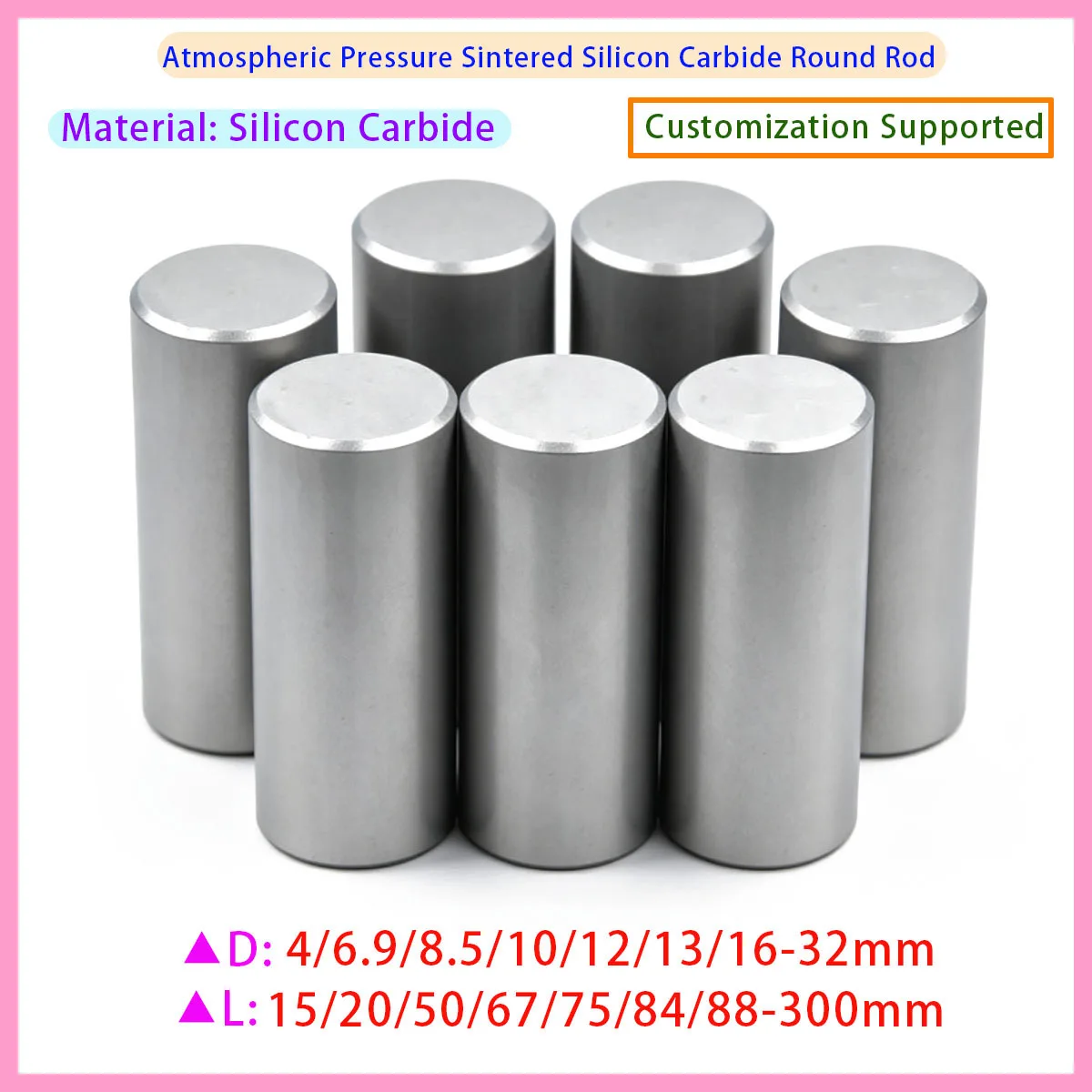 High Hardness Pressureless Sintered Silicon Carbide, Ballistic Armor Sheet, Furnace Sagger, Corrosion Resistant Mechanical Seal