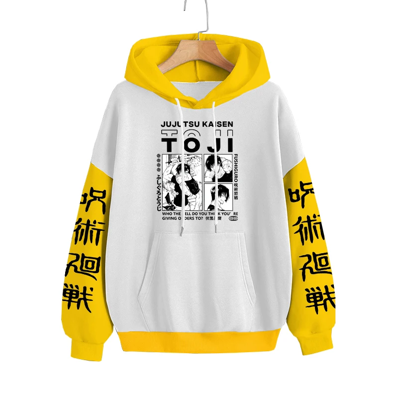 Jujutsu Kaisen Fushiguro Toji Anime Hoodies Harajuku Street Hoody Autumn Plus Size Hooded Women Men Autumn Winter Sweatshirts