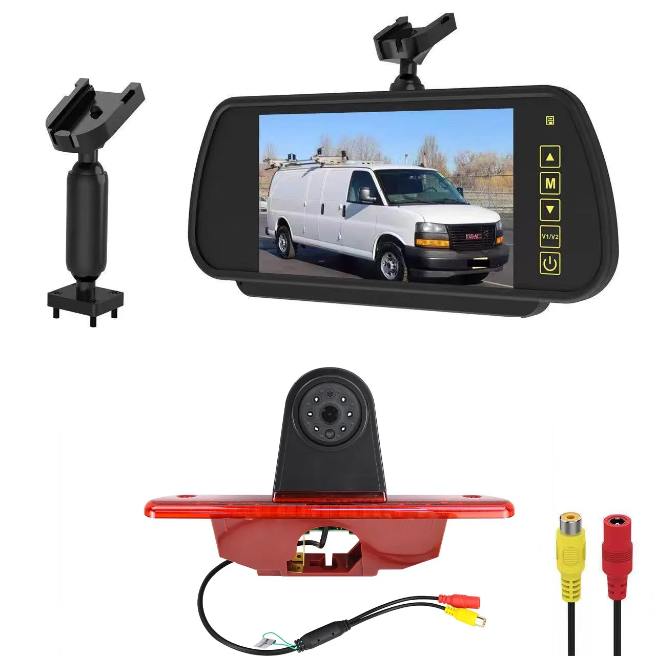 

Reversing High Level Brake Light Camera, Fitted Reverse Camera Monitor Kit for Peugeot Expert/Toyota ProAce/Citroen Jumpy