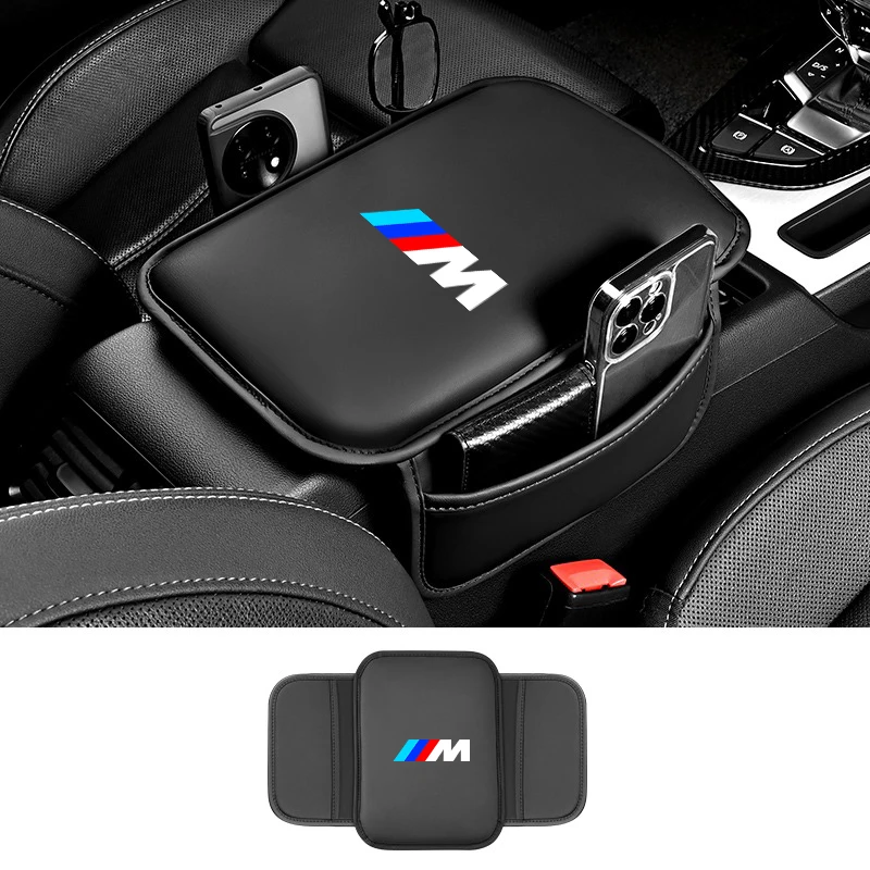 1PC Car Armrest Box Pad Leather Armrest Protection Mat For BMW M E63 E70 E88 E90 E92 E93 E39 E46 E60 X3 X4 X5 X6 G11 Accessories