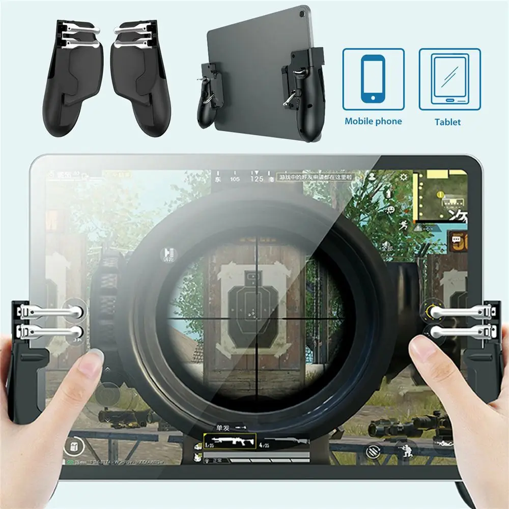 

Six-Finger Operating Adjustable Mobile Gaming PUBG Game Android IOS Phone Gamepads Controller for Tablet Joystick