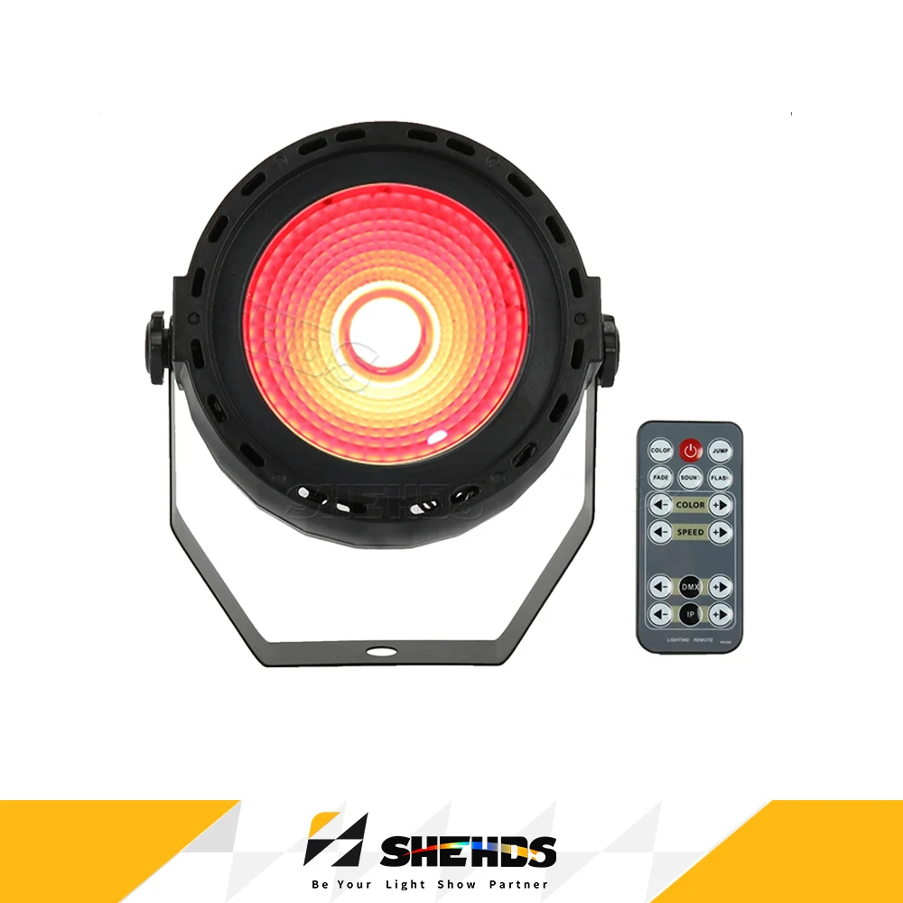 SHEHDS 30W Kabelloses RGB Par LED COB Ferngesteuertes LED-Licht für DJ-Partys, Hochzeiten, Zuhause, DMX-Bühnenbeleuchtungseffekt