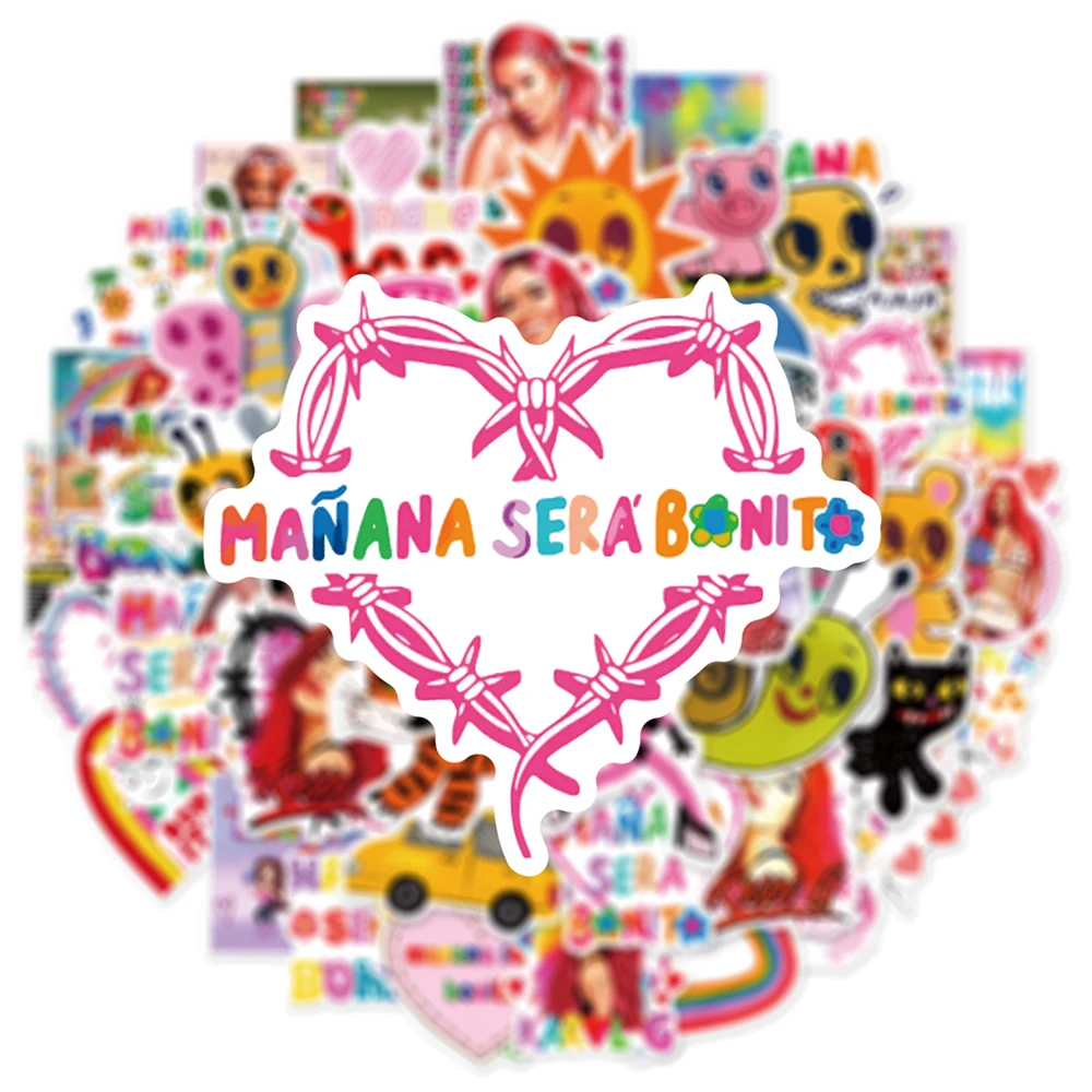 10/30/50ชิ้น manana Sera Bonito สติ๊กเกอร์ DIY อัลบั้มสเก็ตบอร์ดโทรศัพท์ตู้เย็นกีต้าร์พีวีซีกันน้ำสติกเกอร์รถการ์ตูน D ecals ของเล่น