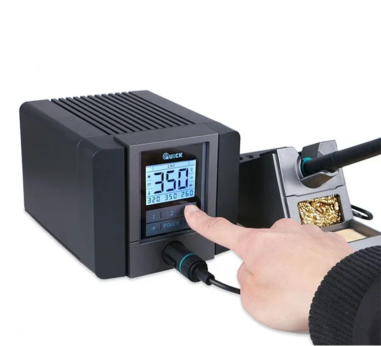 QUICK TS1200A Lead-free soldering Station Electric Iron 120W Fast Heating Welding /Antistatic LED Display Soldering Station