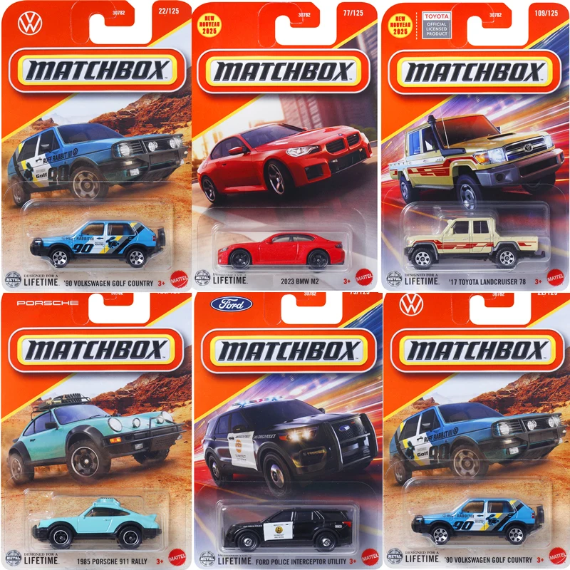 Carro matchbox genuíno 1/64 diecast nouveau alfa romeo tonale volkswagen golf voiture modelo brinquedos para meninos coleção presente de aniversário
