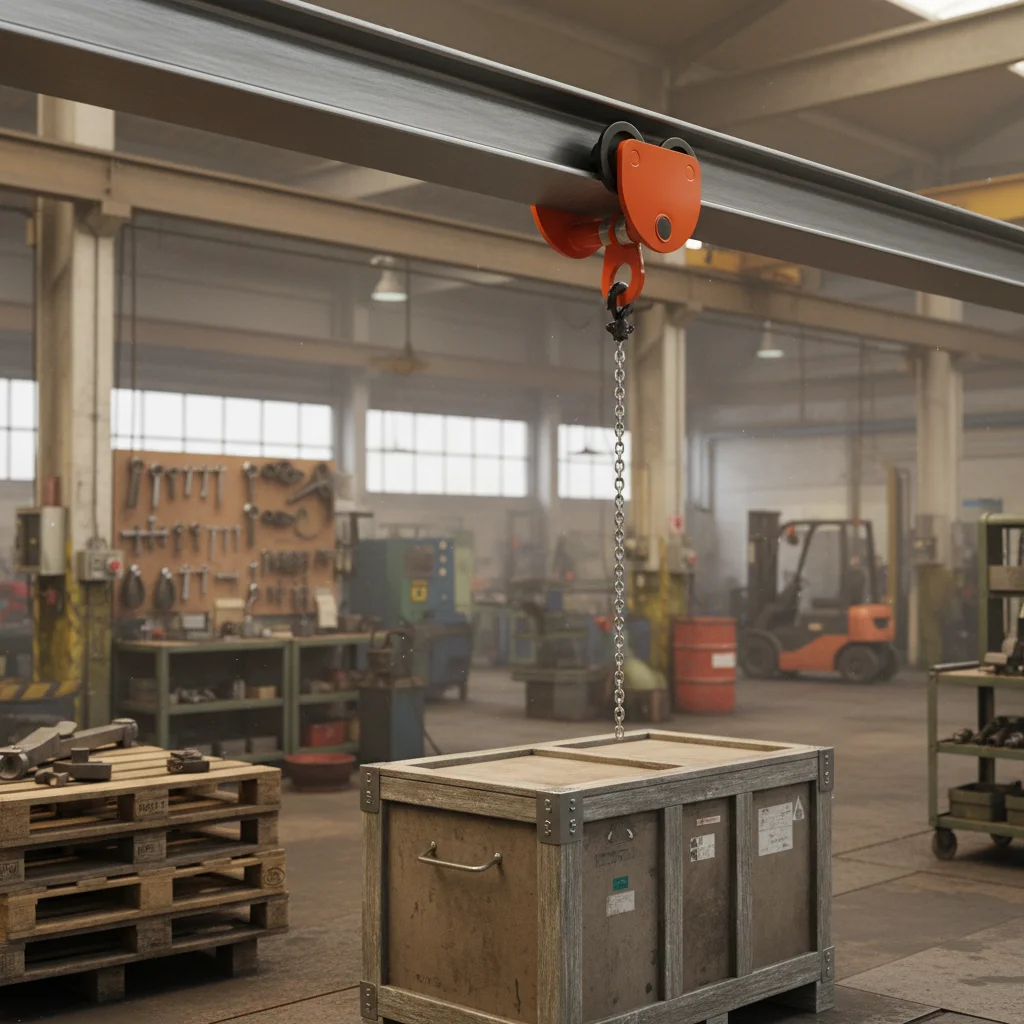 

Heavy Duty 2-Ton Adjustable Beam Trolley Manual I-Beam Sliding Trolley with Wheels for 4409lbs Capacity in Workshop Construction