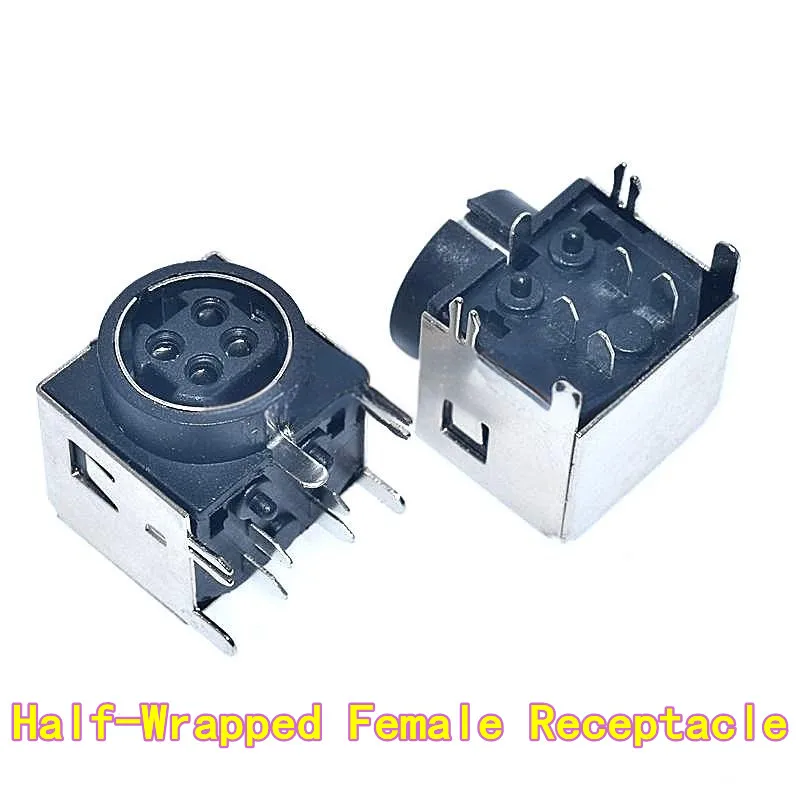 10PCS S-Video Female Receptacle 4-Pin DIN-4P Terminal Socket DIN-422 MPC-4-02 Wiring Plug