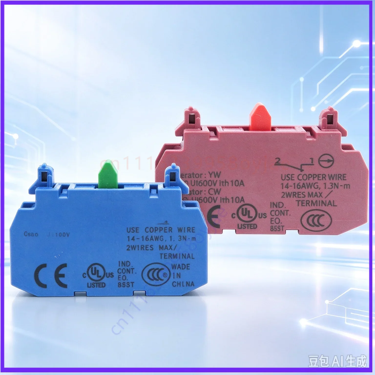 for YW-E10 YW-E01 Auxiliary Contact 22mm NO NC  10pcs