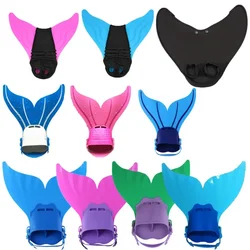 Single piece of flippers Adult children double feet flippers Mermaid one-piece flippers diving swimming equipment