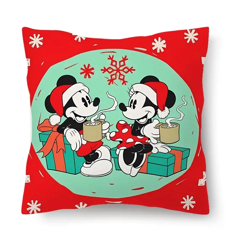 ميكي ماوس عيد الميلاد المخدة لطيف أنيمي المخدة غرفة المعيشة أريكة أفخم وسادة جناح غرفة المنزل الطرف الديكور عيد الميلاد
