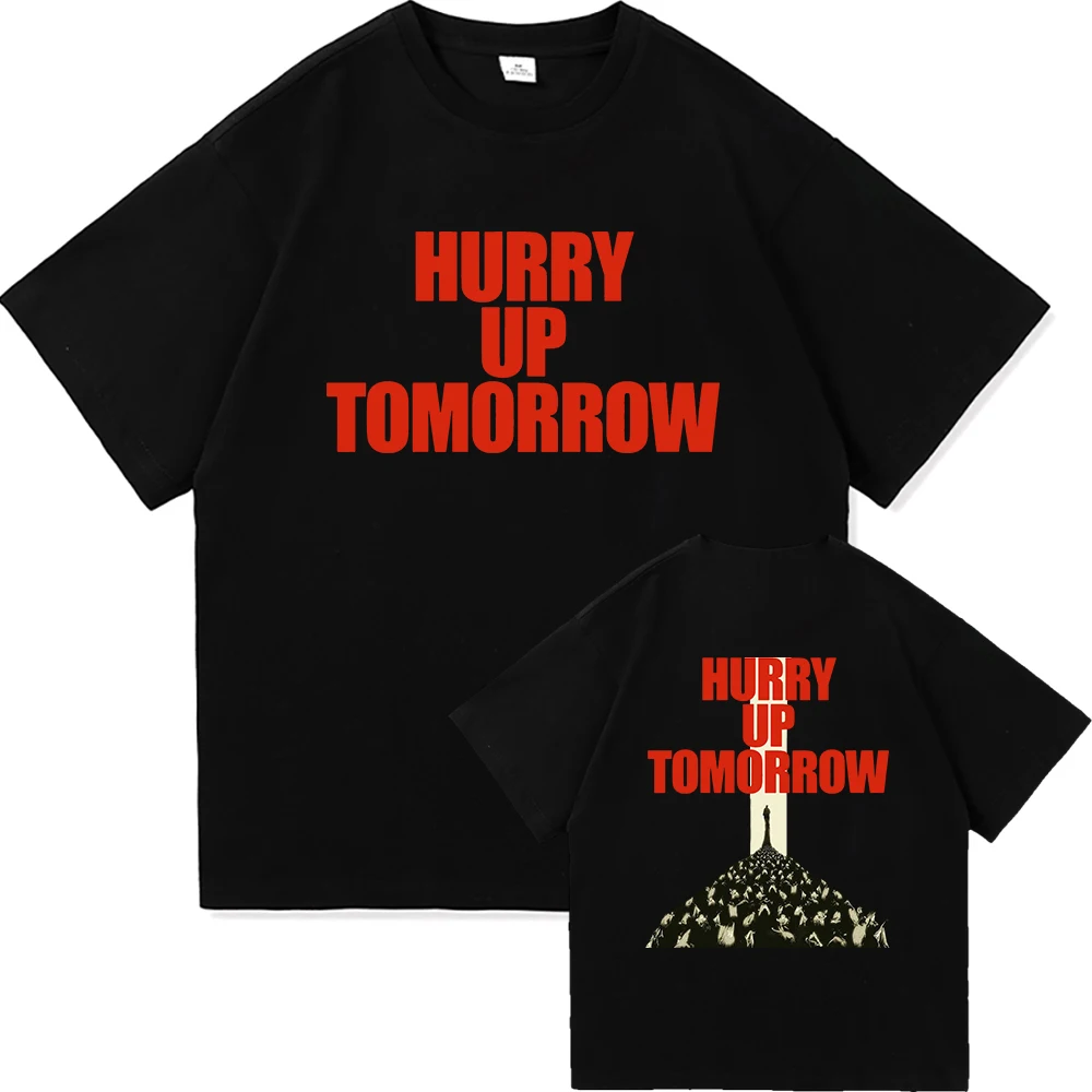 The Weeknd Hurry Up Tomorrow T Shirt 2025 Album Men Clothing Harajuku Unisex High Quality Cotton Tops Fans Gifts Graphic Tshirts