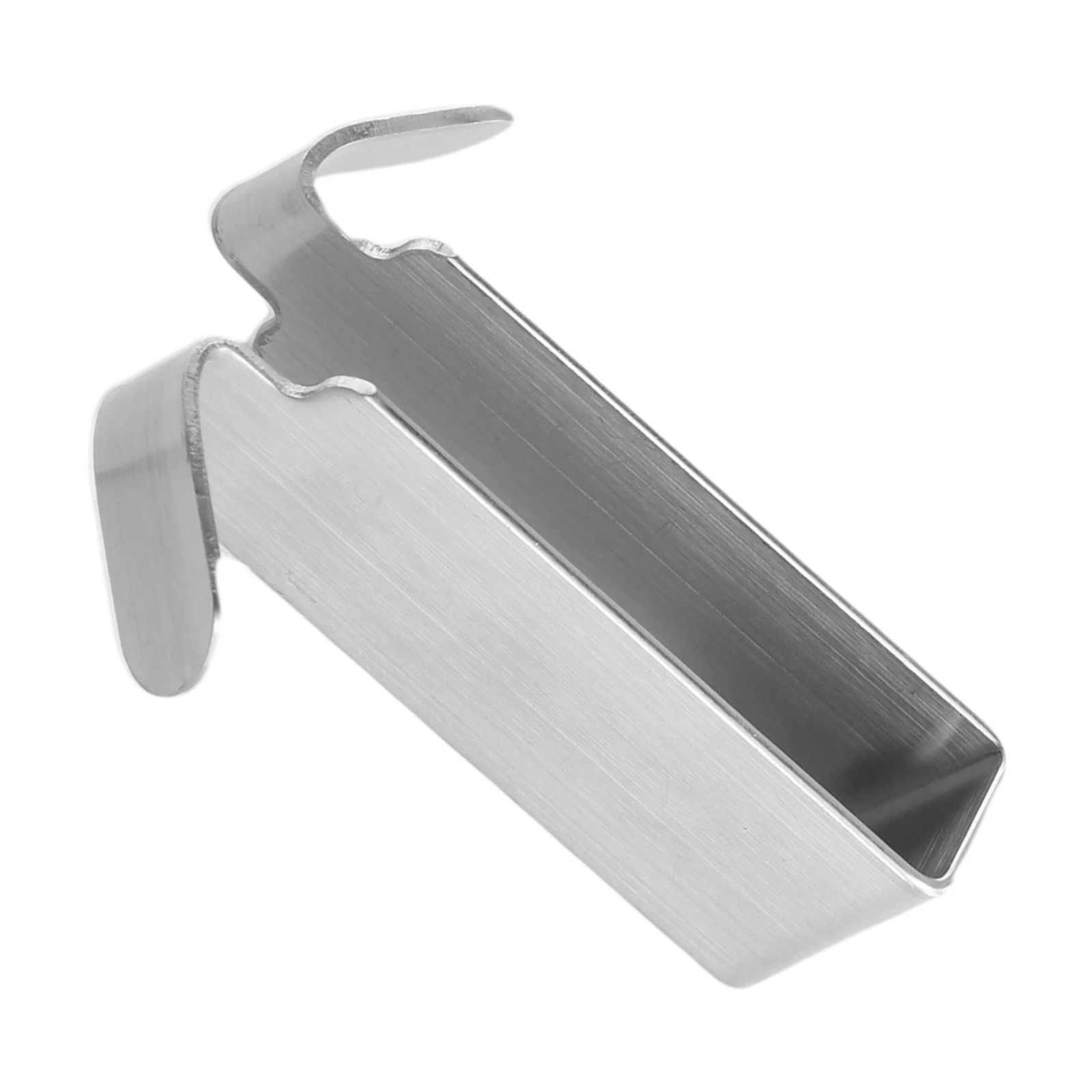 Towel Hook Hook Home Accessories Wall Hooks Bathroom Accessories Silver Simple Design Stainless Steel 7*2.6cm Short Double Hook