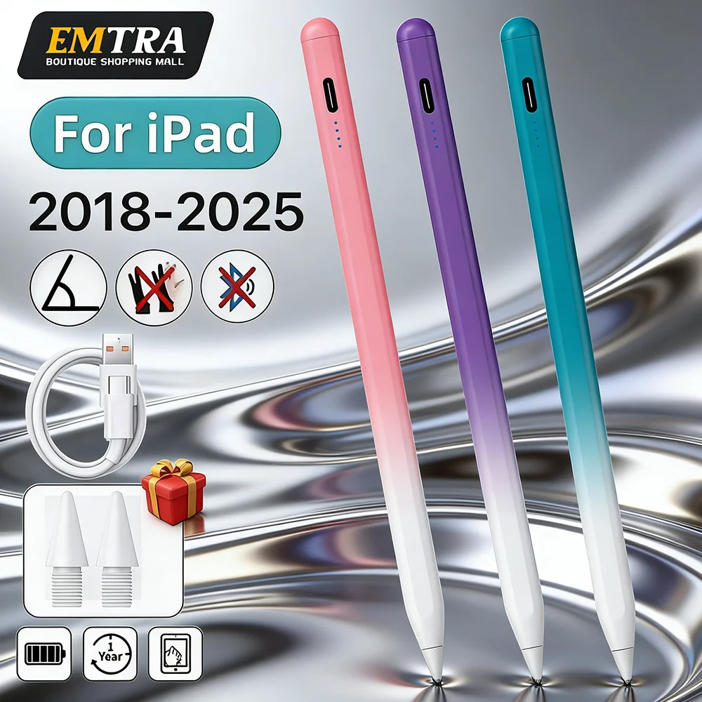 

EMTRA для Apple iPad Palm Rejection Power Display для iPad Pencil Аксессуары 2022 2021 2020 2019 2018 Pro Air 4 5 Mini Pen