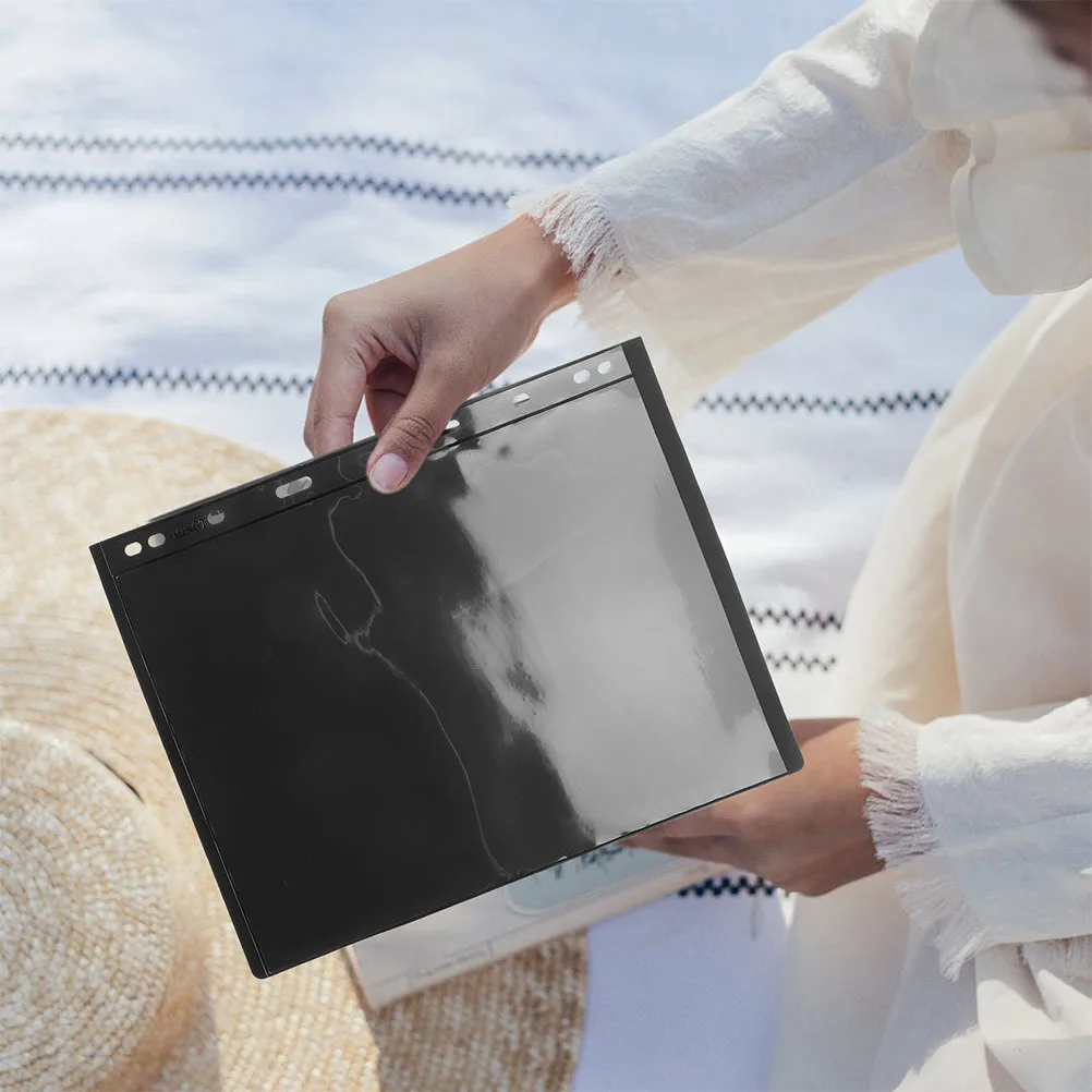 10 قطعة أوراق ألبوم الطوابع خلفية سوداء 9 حفرة صفحات الموثق أوراق فضفاضة لختم تخزين الأوراق النقدية جمع إدراج