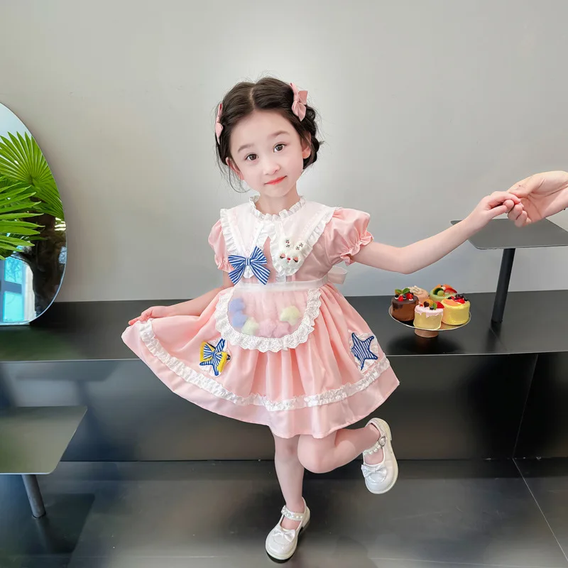 Kids Dress for Girls Baby Lolita Birthday Party Dress Wedding Dress Princess Vestidos Summer Autumn Costume for Girls Dresses