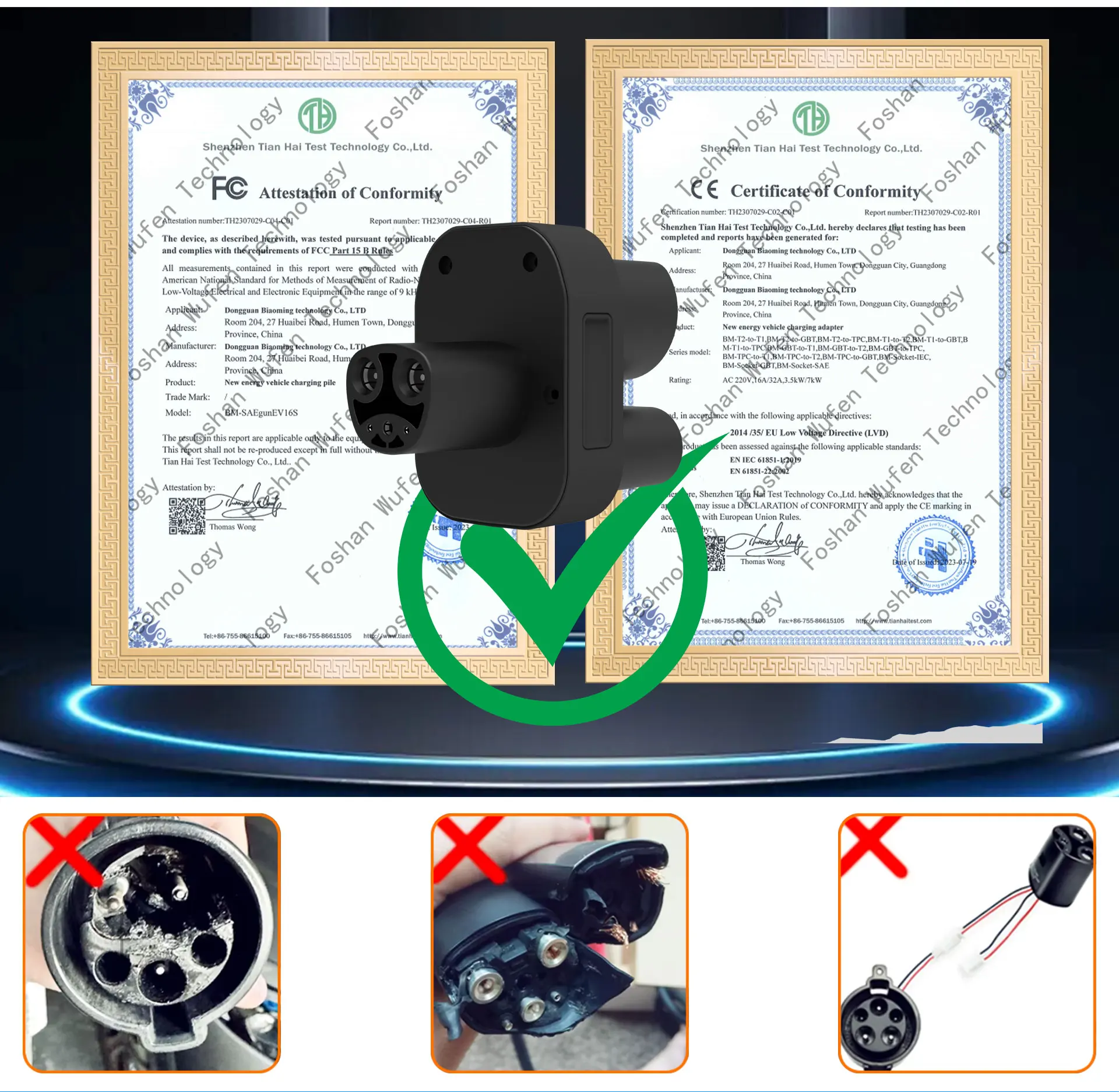 محول شحن RACER PILE CCS1 إلى NACS Fast Ev DC 250A CCS1 كومبو لمحول تسلا لطراز تسلا 3/Y/S/X #4