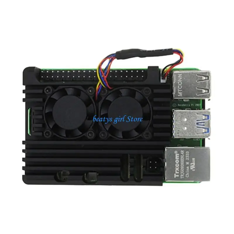 

C7AB For RPi 5 Mainboard Case Aluminum Alloy Enclosure Optional Passive Cooling Fan