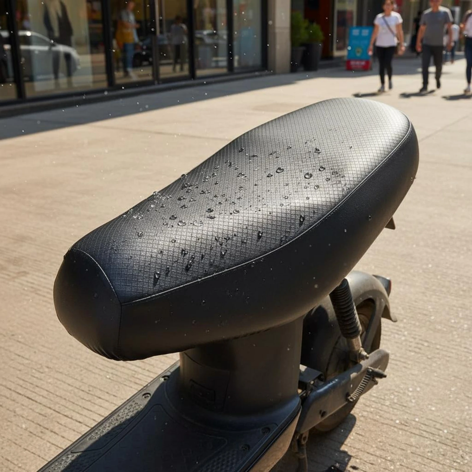 

Motorcycle Seat Cover Sun Protection Scooter Seat Cover Vehicle Accessory Anti-Slip Cooling for Daily Commuting, Outdoor Parking