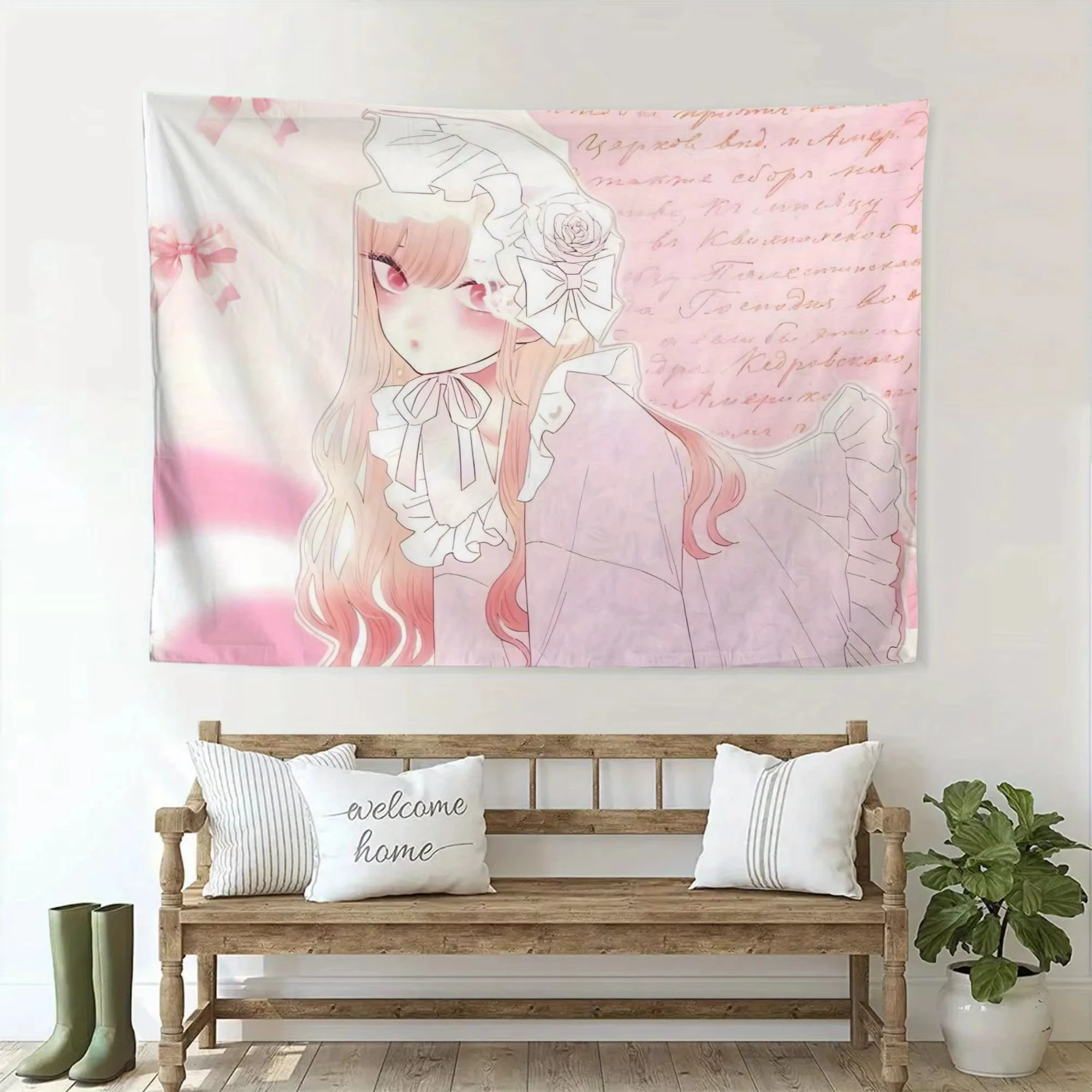 VIKAMA Marin Beichuan Anime-Wandteppich Wohnzimmer Schlafzimmer Studentenwohnheim Spielzimmer Mädchen-Party-Dekoration Wandbehang