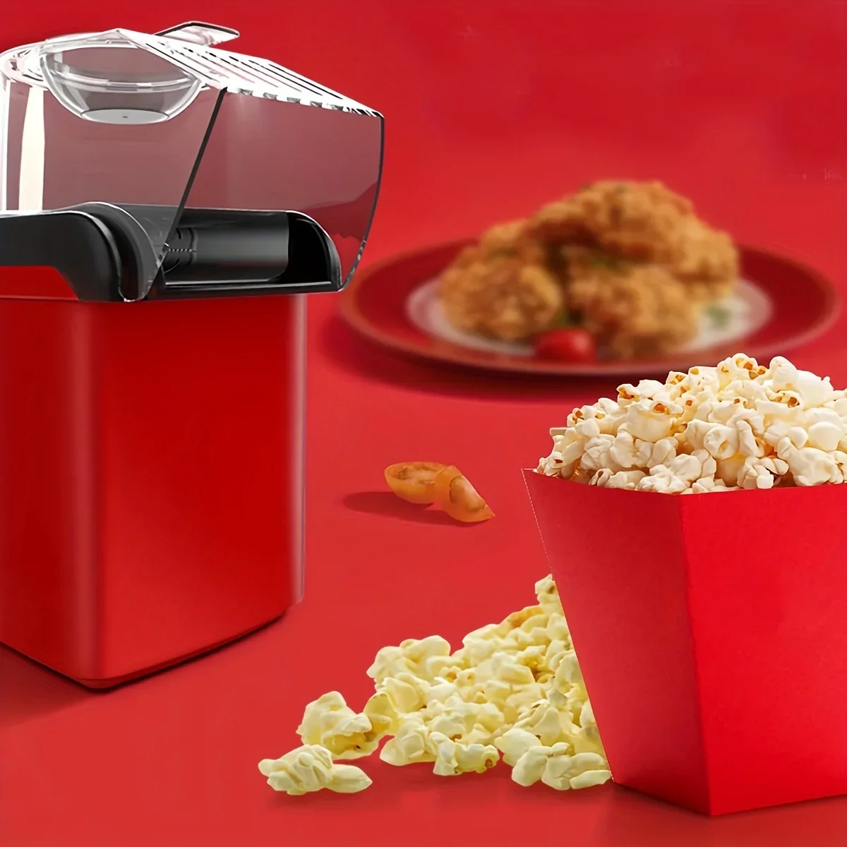 1PC Mini Popcorn Machine Household Hair Dryer Small Fully Automatic Electric Children\'s Popcorn Machine