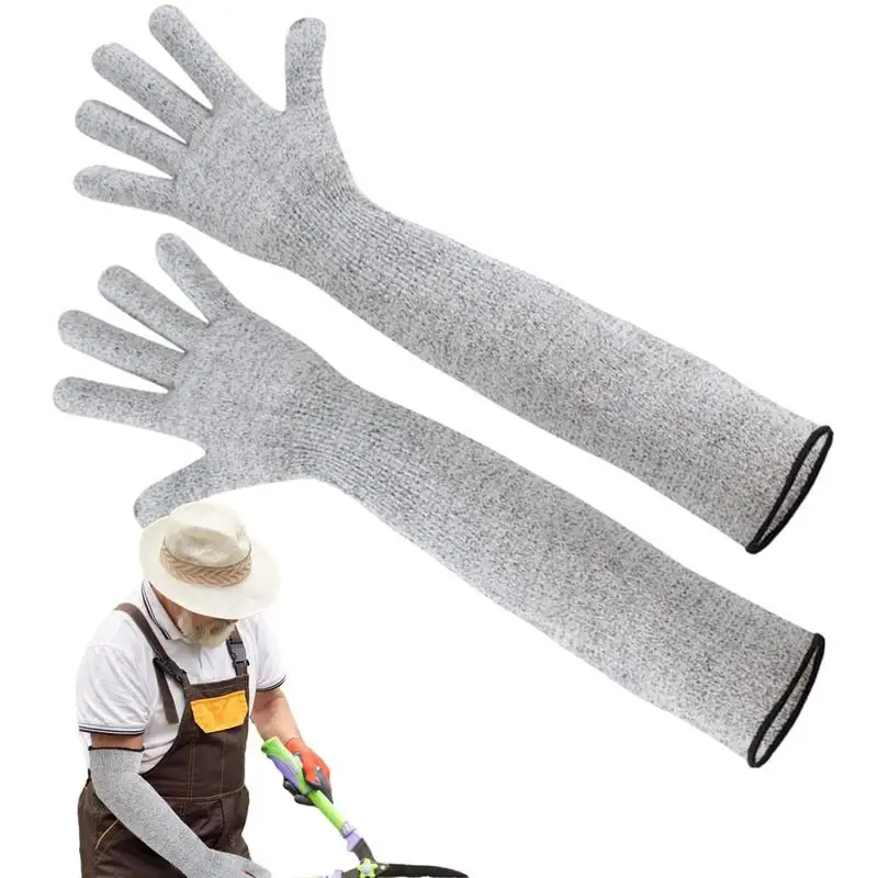 Cut Resistant Arm Sleeves Garden Home Scratch Wear Flame-resistant Sleeves Level 5 Protection Safety Guard Protective Glove