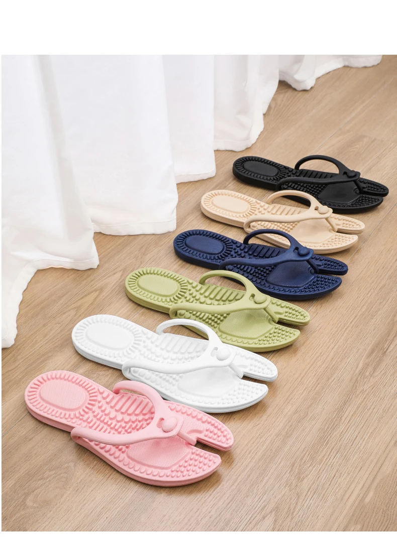 Heißer Verkauf Outdoor Reise Klapp Massage Hausschuhe Hotel Hausschuhe Neue männer Plattform Flip-Flops Badezimmer Hause Frauen Nicht-slip Rutsche – Detail 9