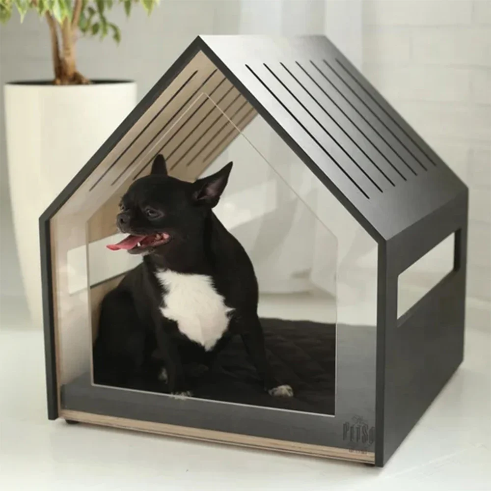 Cozy Wooden Design Pet Cat Dog House