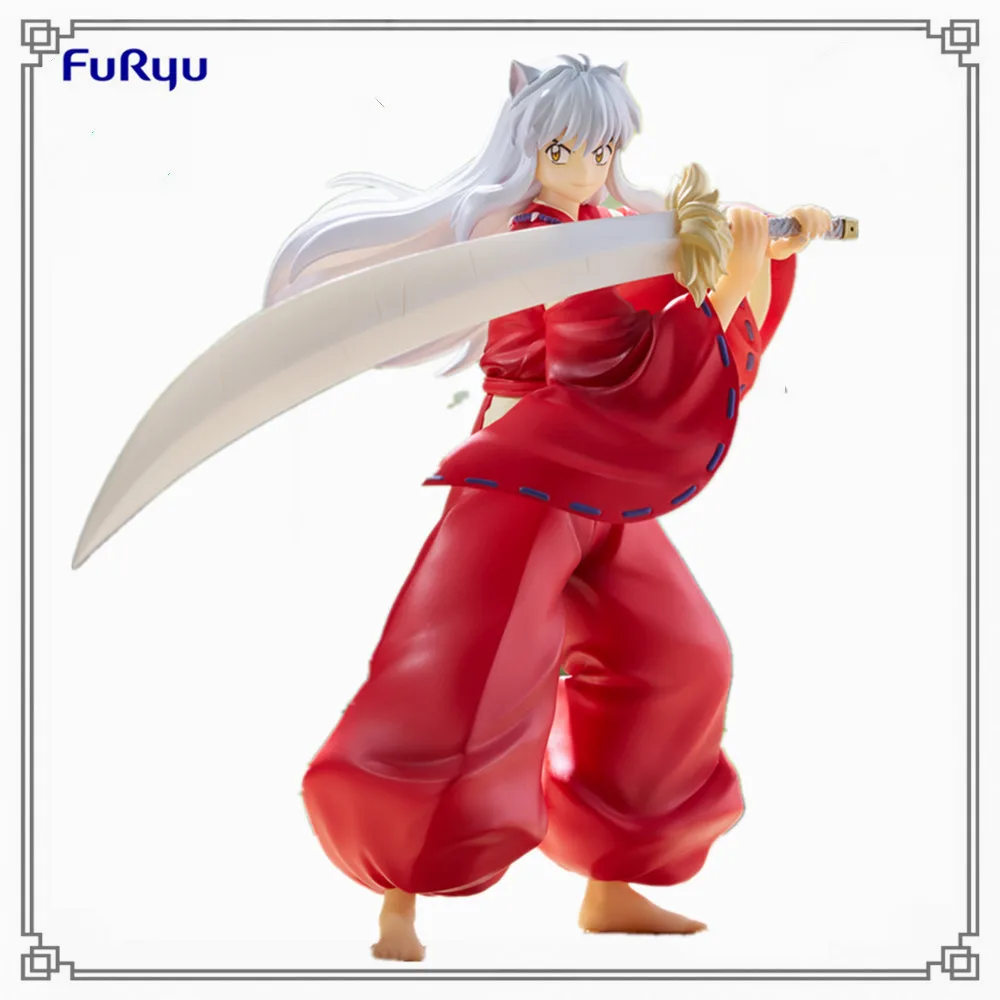 

In Stock Original INUYASHA Trio-Try-iT Figure Inuyasha Anime Action Figure PVC Furyu Toys for Children Doll Collector 15cm