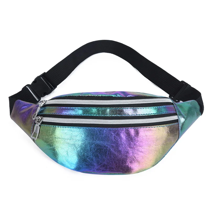 2022 Waist Bag Women Fanny Pack Colorful Girls Bum Bag Travel Kids Cartoon Belt`s Bag Festival Mobile Phone Pouch Purse