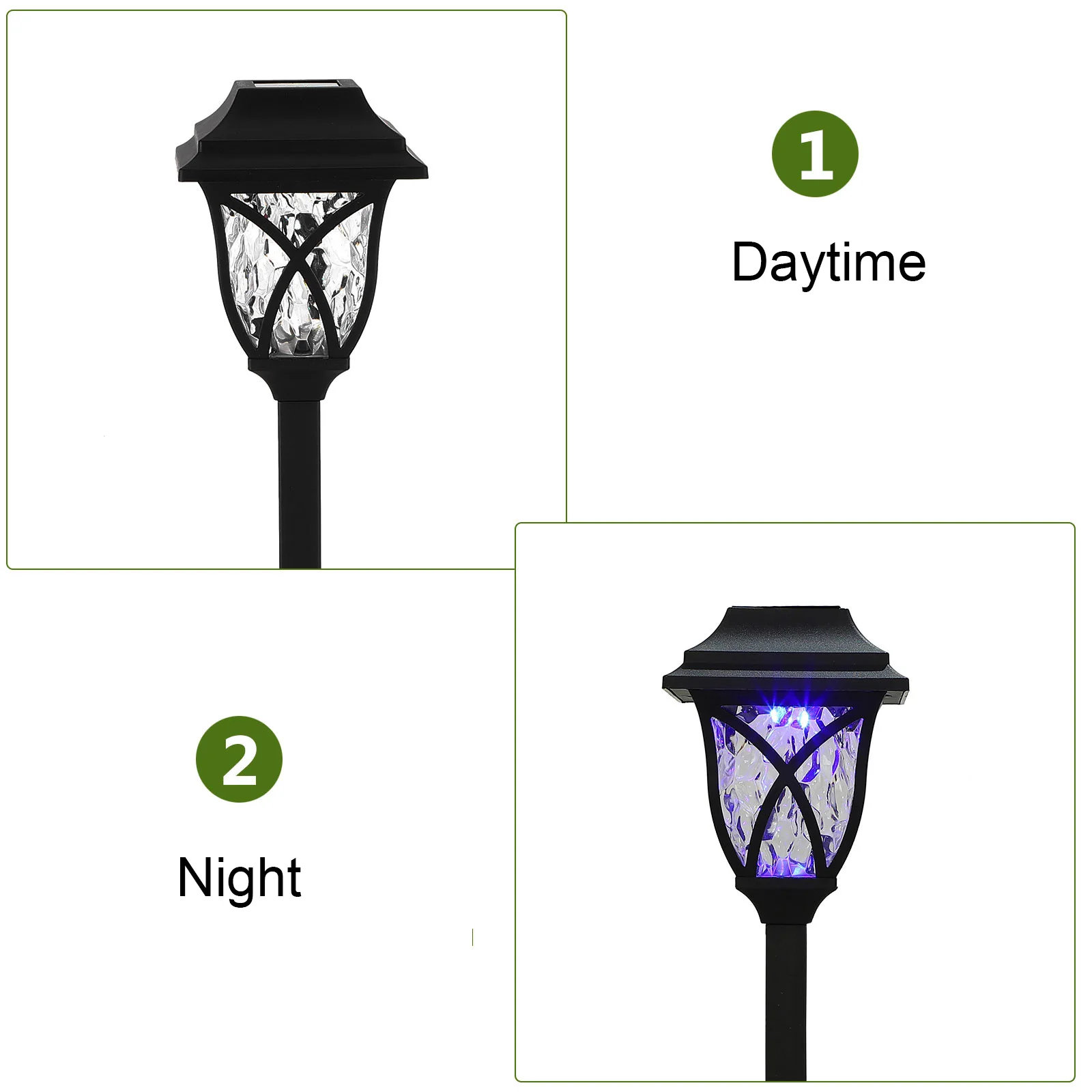 

4pcs Solar Lawn Light Waterproof ABS Plastic Patio Lamp Outdoor Decoration LED Pathway Garden Driveway Yard Lights