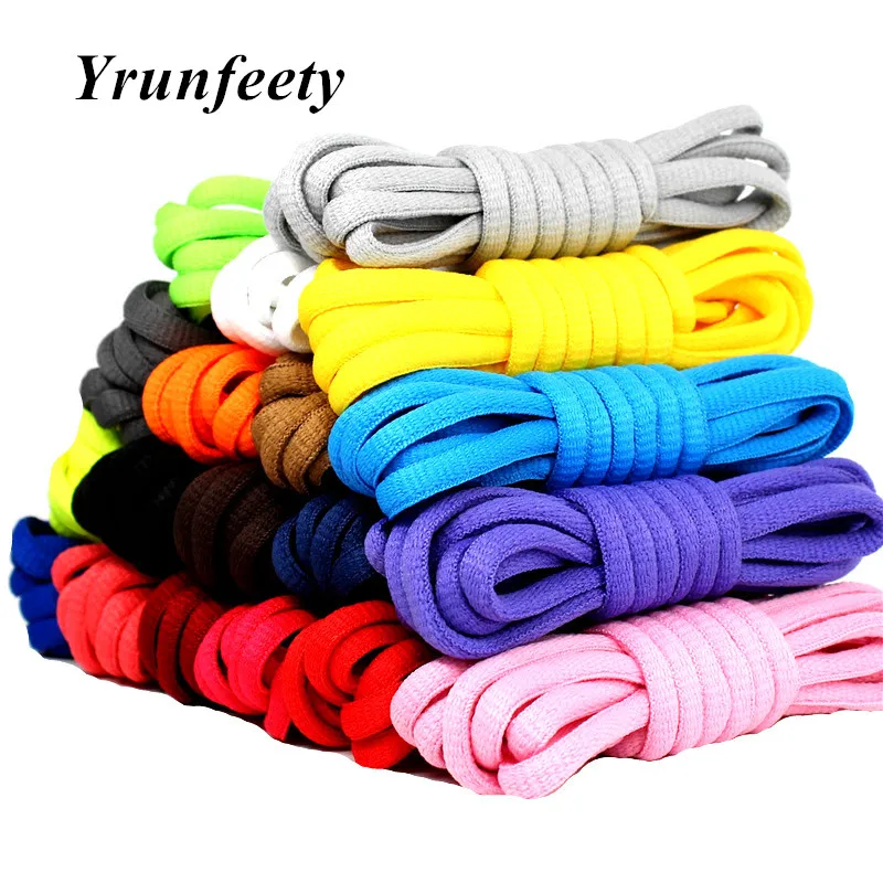 New 1 Pair Oval Athletic Shoelaces Thick Shoe Laces Half Round Shoe Laces for Sport Running Shoelace String 90/100/120/140/160CM