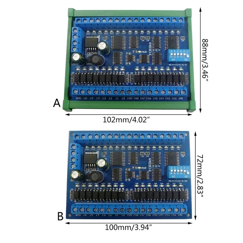 RS485 リモートコントロールモジュール LED ライトドライバー用 16 入力 16 出力チャンネル PLC 拡張ボード