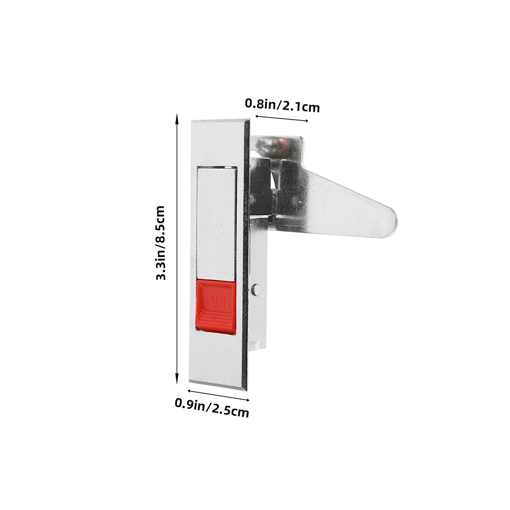 2PCS ไฟฟ้าประตูตู้ Cam Latch Push ปุ่มสลักไฟฟ้าแผงตู้ Latch สําหรับตู้เก็บเอกสารกล่องจดหมายประตูเปลี่ยน