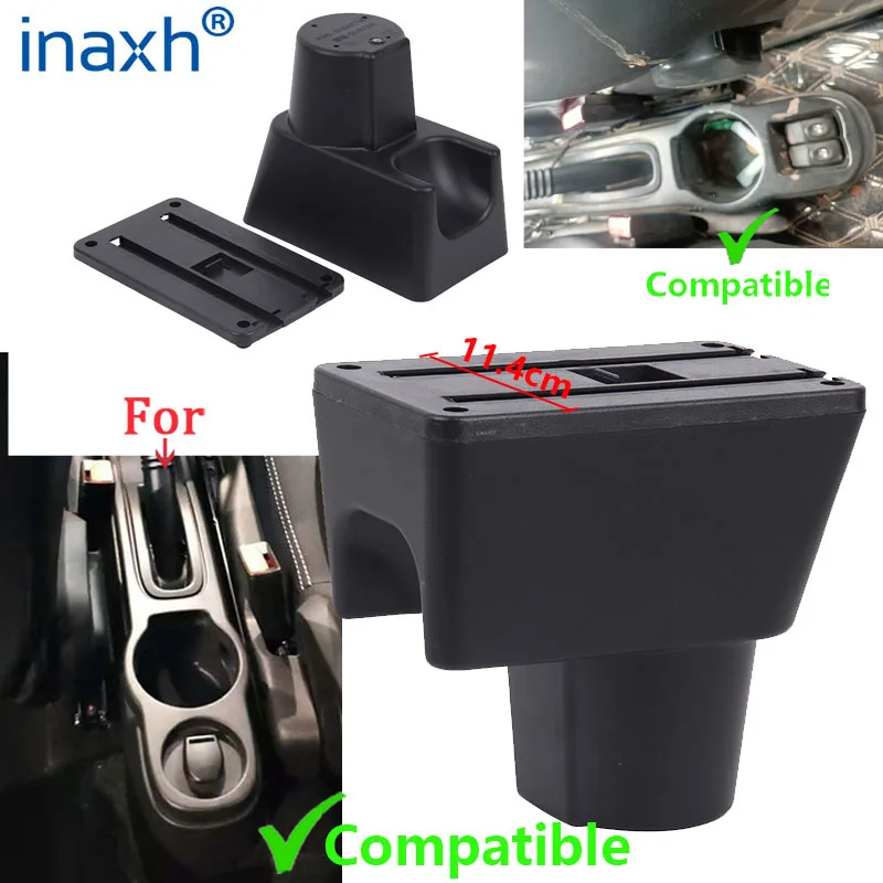 For Renault Duster Armrest For Nissan Terrano 3 Dacia Duster Renault oroc Car Armrest box Curved surface Storage box Accessories